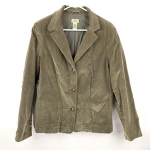 L.L. Bean Khaki colored Corduroy Jacket